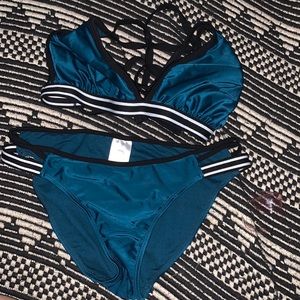 Teal sporty swim suit !
